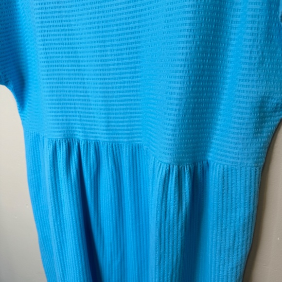 Stan Herman 80's VTG Zip Front Hip Pockets Retro Robe Swim Coverup - Picture 4 of 9